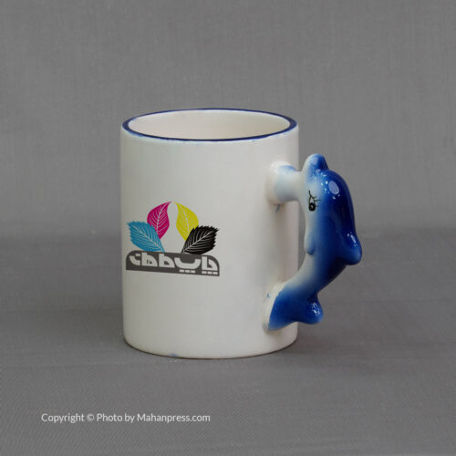 چاپ روی لیوان ماگ سرامیکی عروسکی طرح دلفین